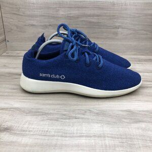 Allbirds Sneakers Womens 11 Sams Club Embroidered Blue Merino Wool Runners Shoes